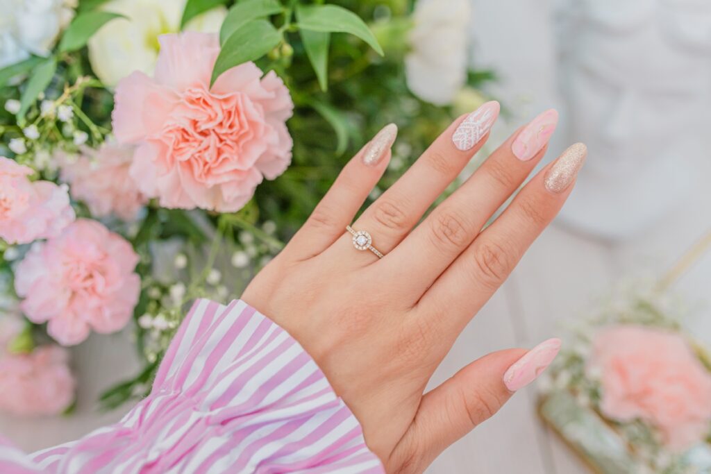wedding boho manicure